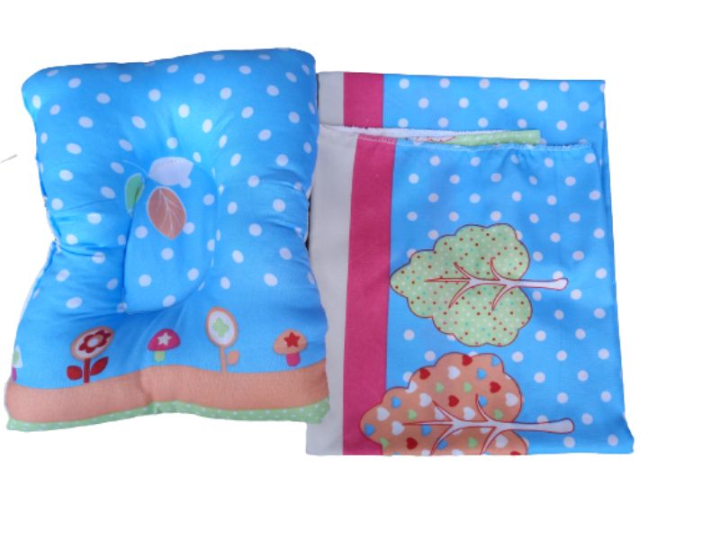Baby Cotton Wool Pillow With  Bed Sheet