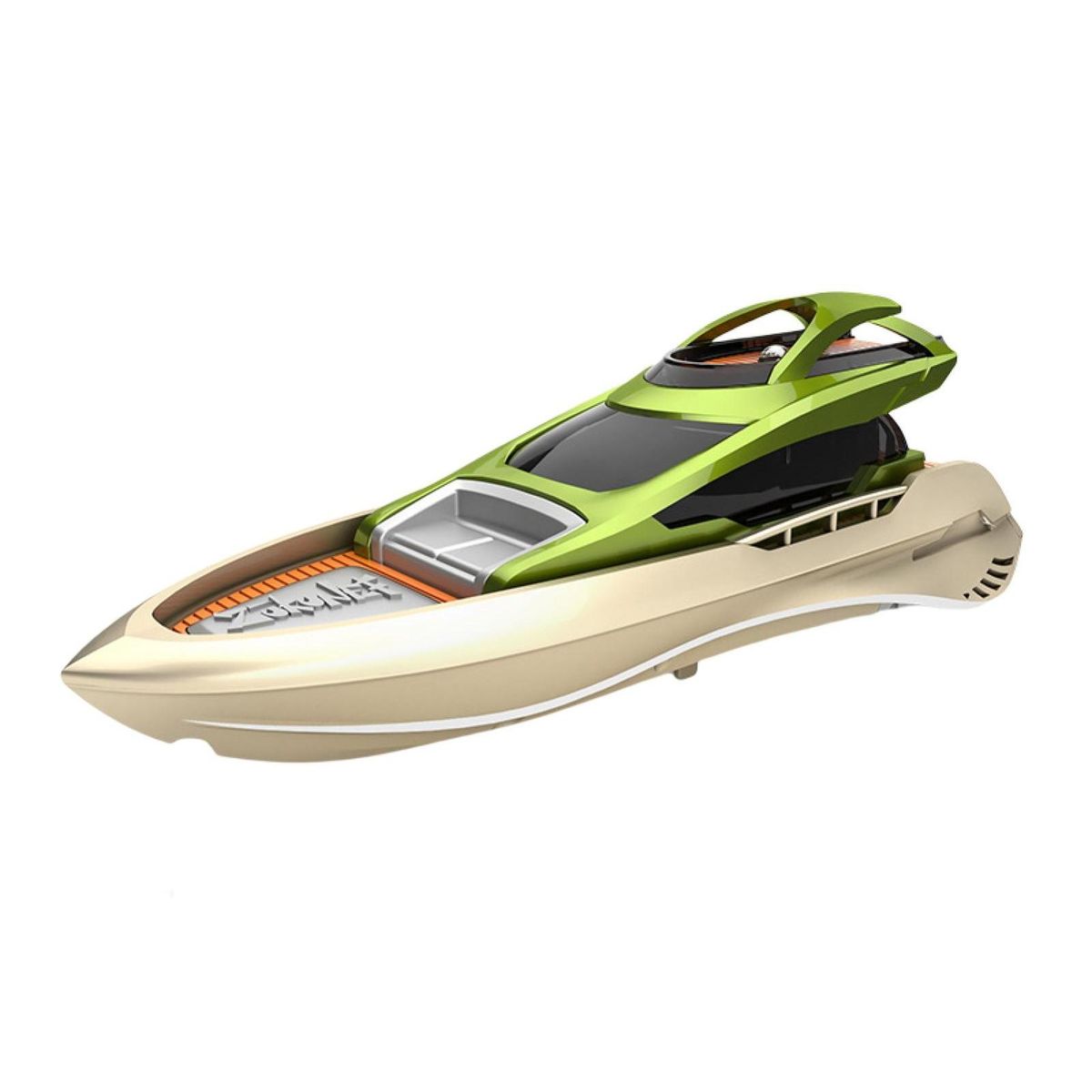 1 Set Remote Control Speedboat Yacht Model RC Boat Toys Green