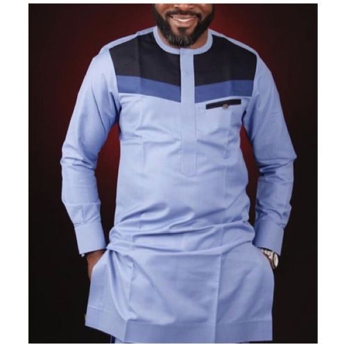 Men Traditional Native Wear- Blue
