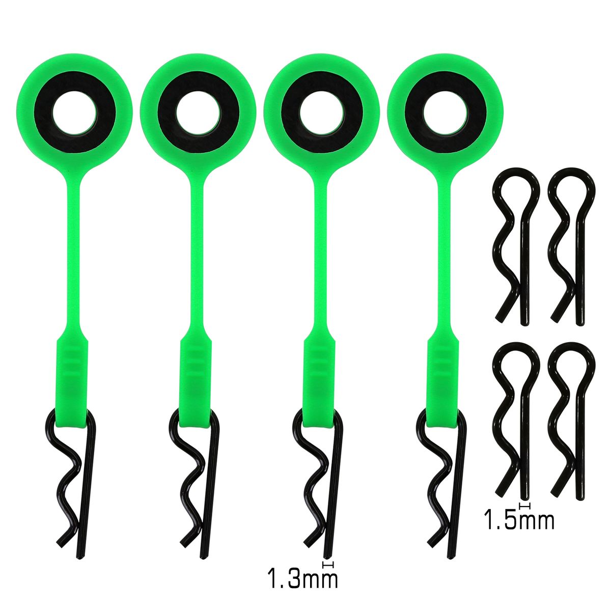 INJORA 4PCS Silica Body Clips Retainer For 1 10 1 8 Scale Model Car Arrma