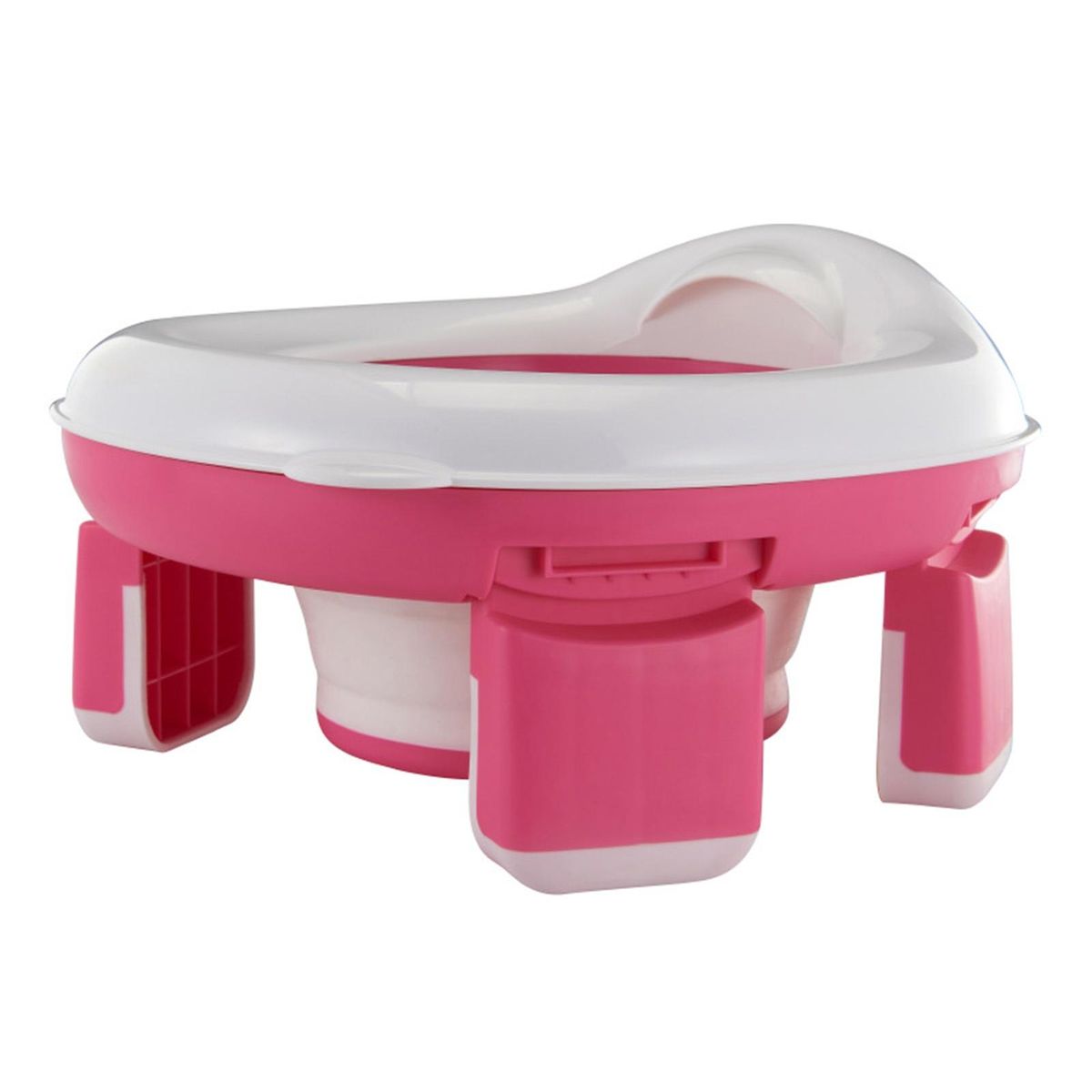 Portable Travel Potty Travel Buddy Foldable Baby Toilet for Outdoor Pink
