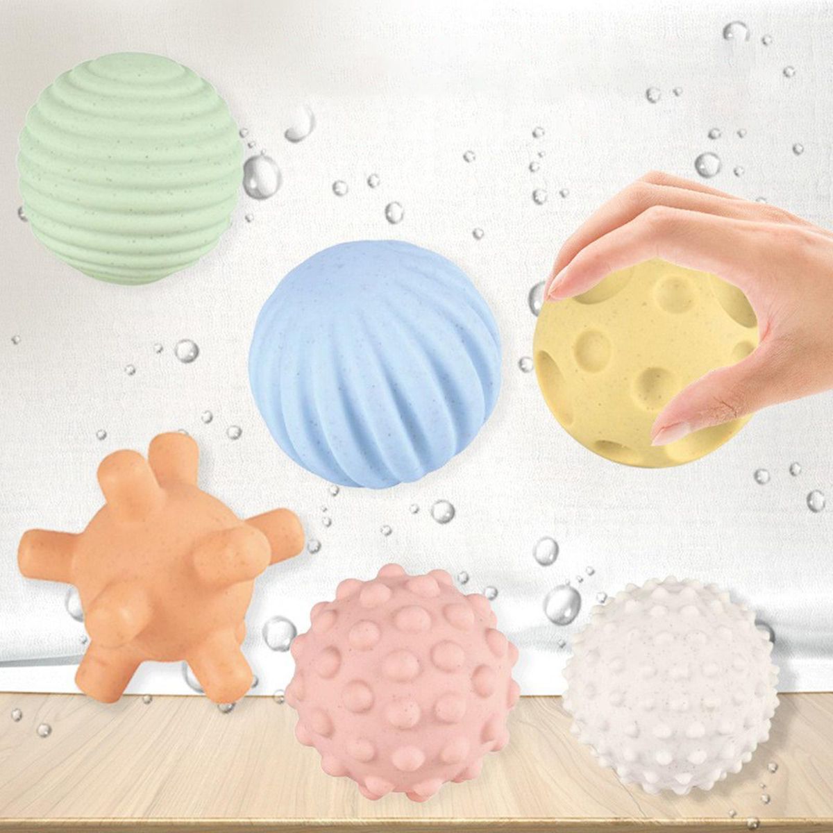 6Pcs Soft Sensory Toy Balls Beach Ball For Party Swimming