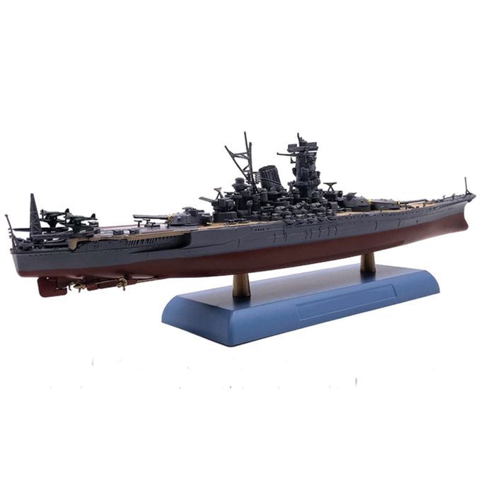 1:1000 Japanese Battleship Yamato Model Warship Diecast Hull 26cm Long