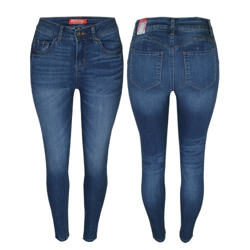 Womens Super Skinny 90500 Medium Blue Jeans