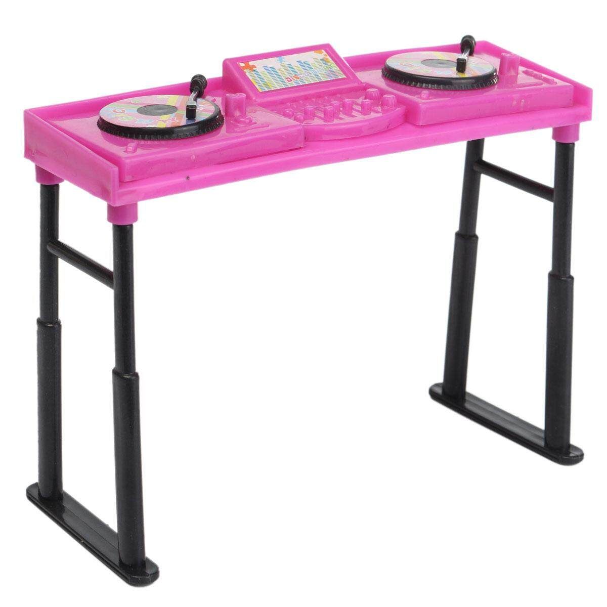 Music DJ Console Mixer Controller Operator Set For Barbie Ken Doll Shocking Pink