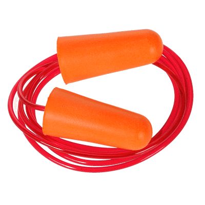 Corded PU Foam Ear Plug (200/Pack)