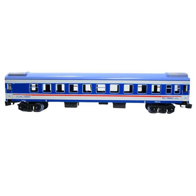 1:87 HO Scale Model Train Toy Passenger Car Locomotive  Toy Blue