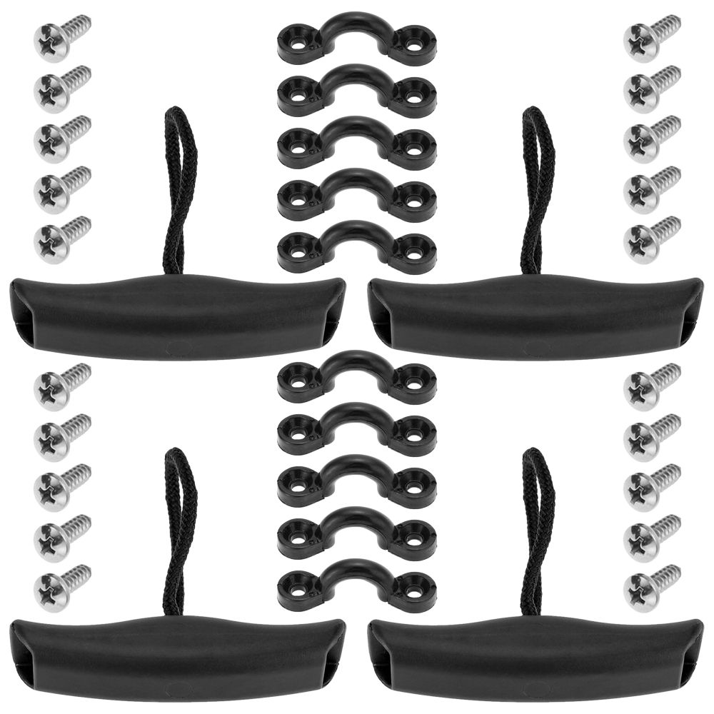 Kayak Grip Handles Pad Eyes Screws Set Kayak Carry Accessory