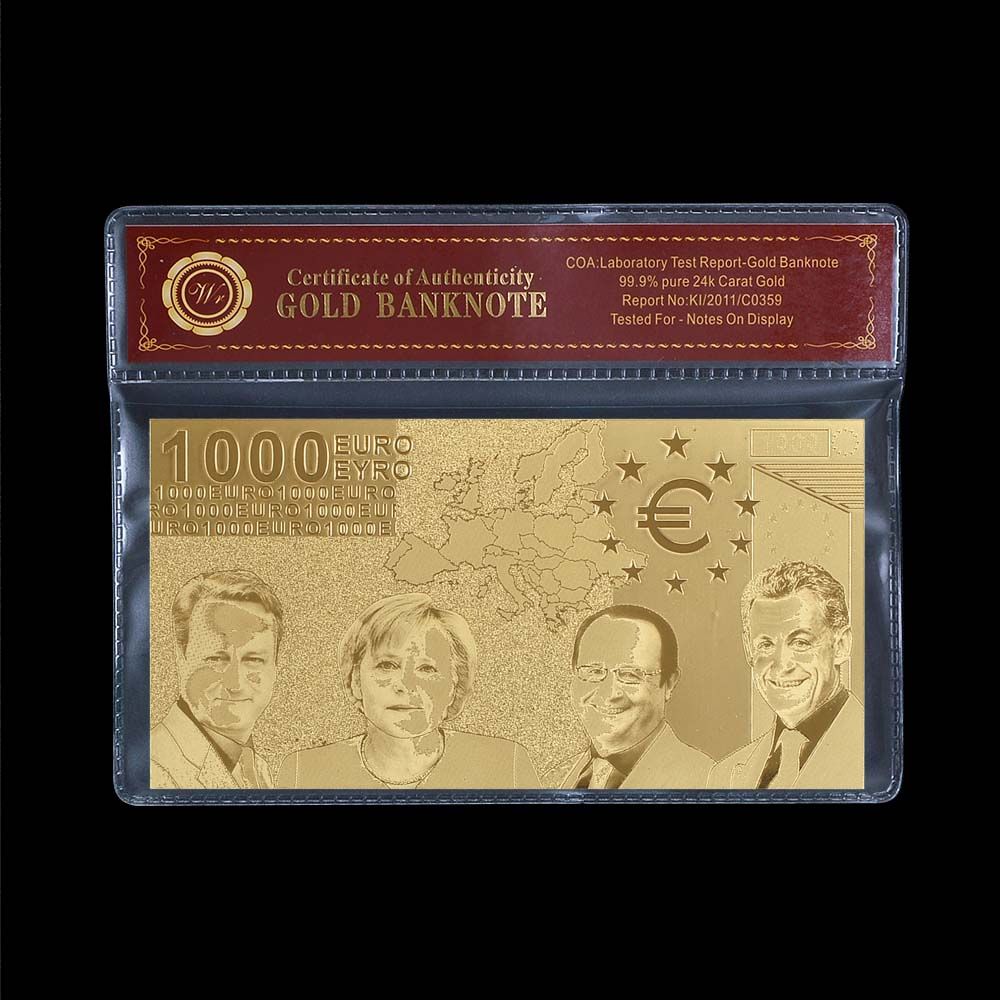 Bank Note Foil Plated Russia 100 Ruble Gold Banknote With