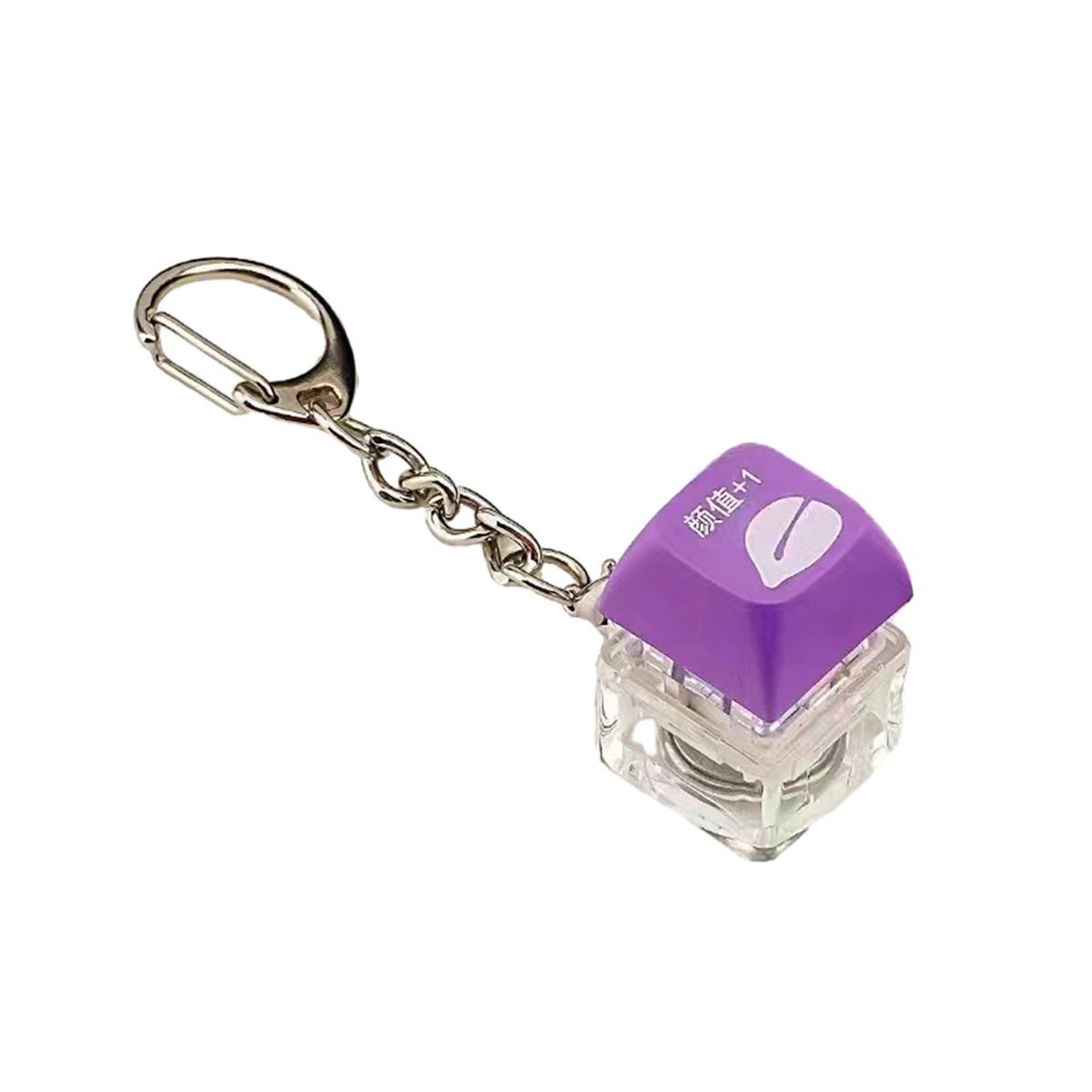 Mechanical Keyboard Lover Keychain Versatile Stress for Keyboard Purple