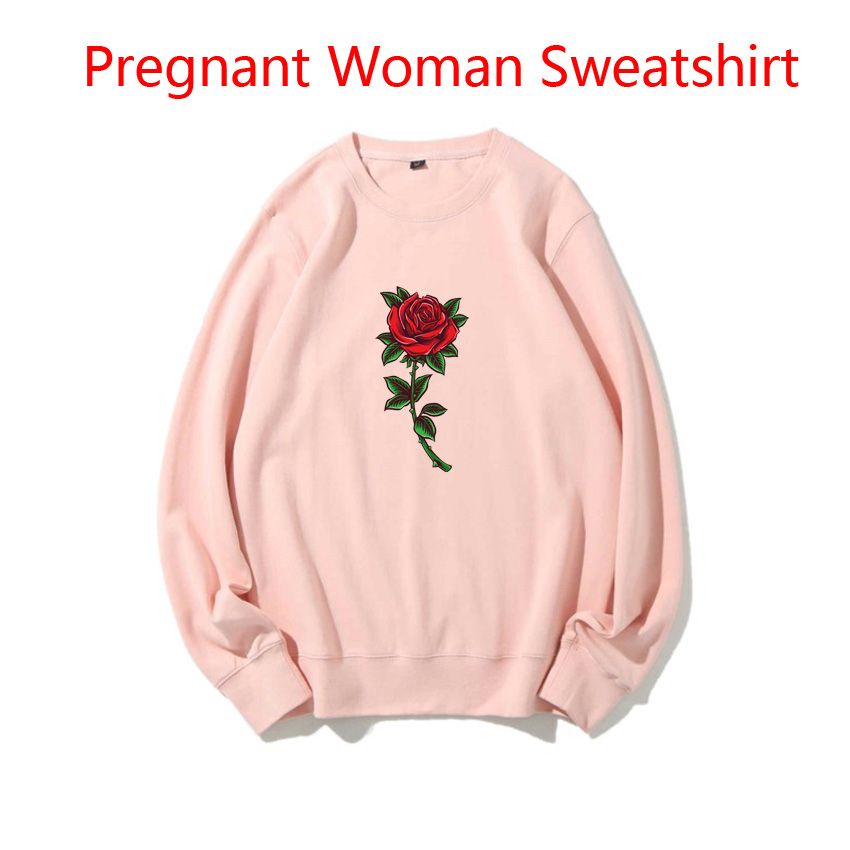 Pink 1050-Fashion Korean Version Maternity Women Sweaters Love Letter Funny Cute Sweet