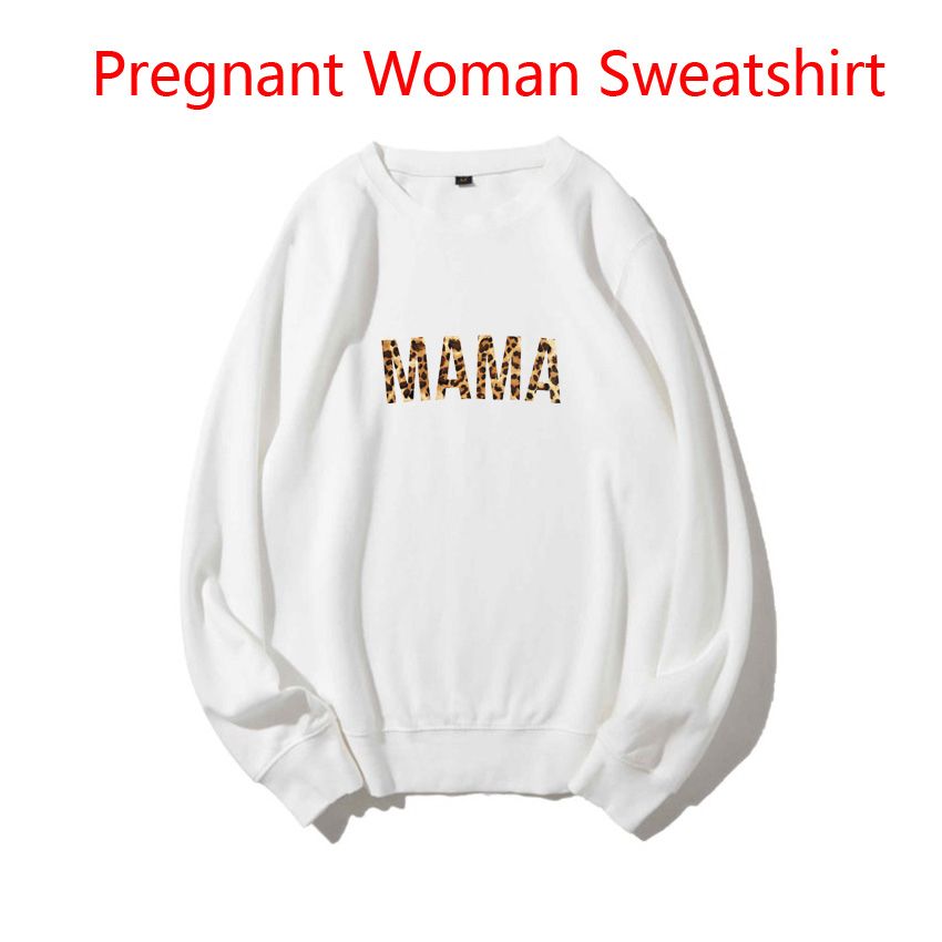 1089-Fashion Korean Version Maternity Women Sweaters Leopard Pattern MAMA Letter Funny