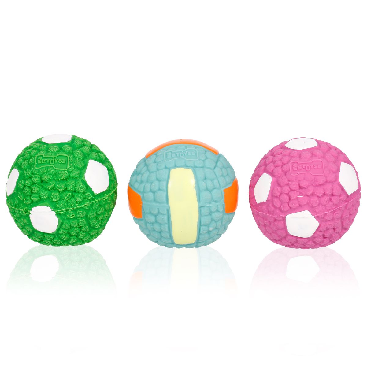 3PCS Dog Pet Ball Toy Dog Latex Toy Ball Pet Teeth Molar Dog
