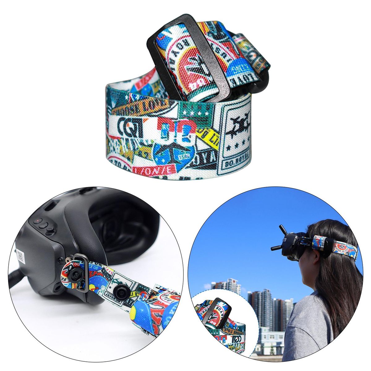 Adjustable Head Strap For  FPV Glasses V2 1x Headband