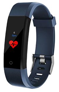 Fitness Watch Pedometer Step Counter Calculator Dep Blue
