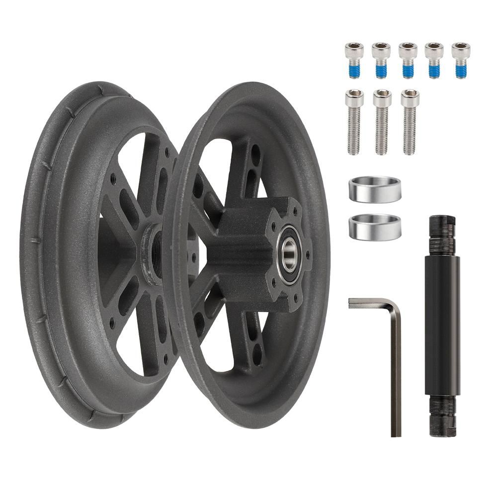 8.5 Inch Electric Scooter Split Wheel Hub Aluminum Alloy Rear Wheel Rims Solid Tire Modification Accessories Compatible with PRO/PRO2