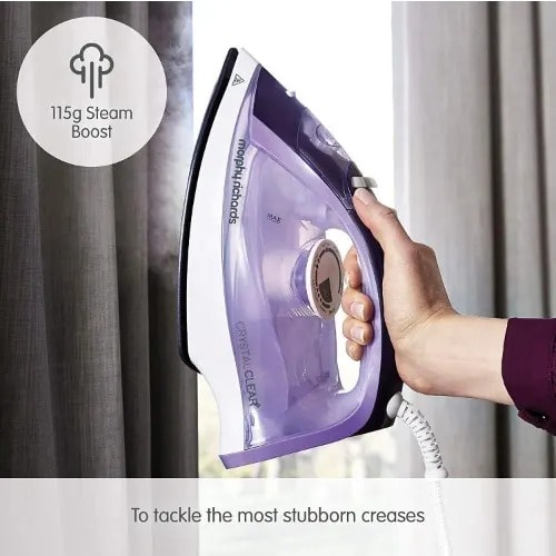 Crystal Clear Amethyst Steam Iron - 2400w - MRCCASI350ML