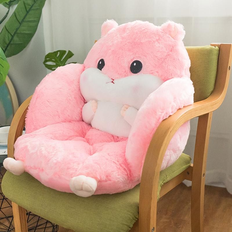 Hamster Pillow Decorative Cute Cushions Home Decor Kawaii Stuffed Animal Plush Blanket Sofa BaDecoration Kids Plushie Toy