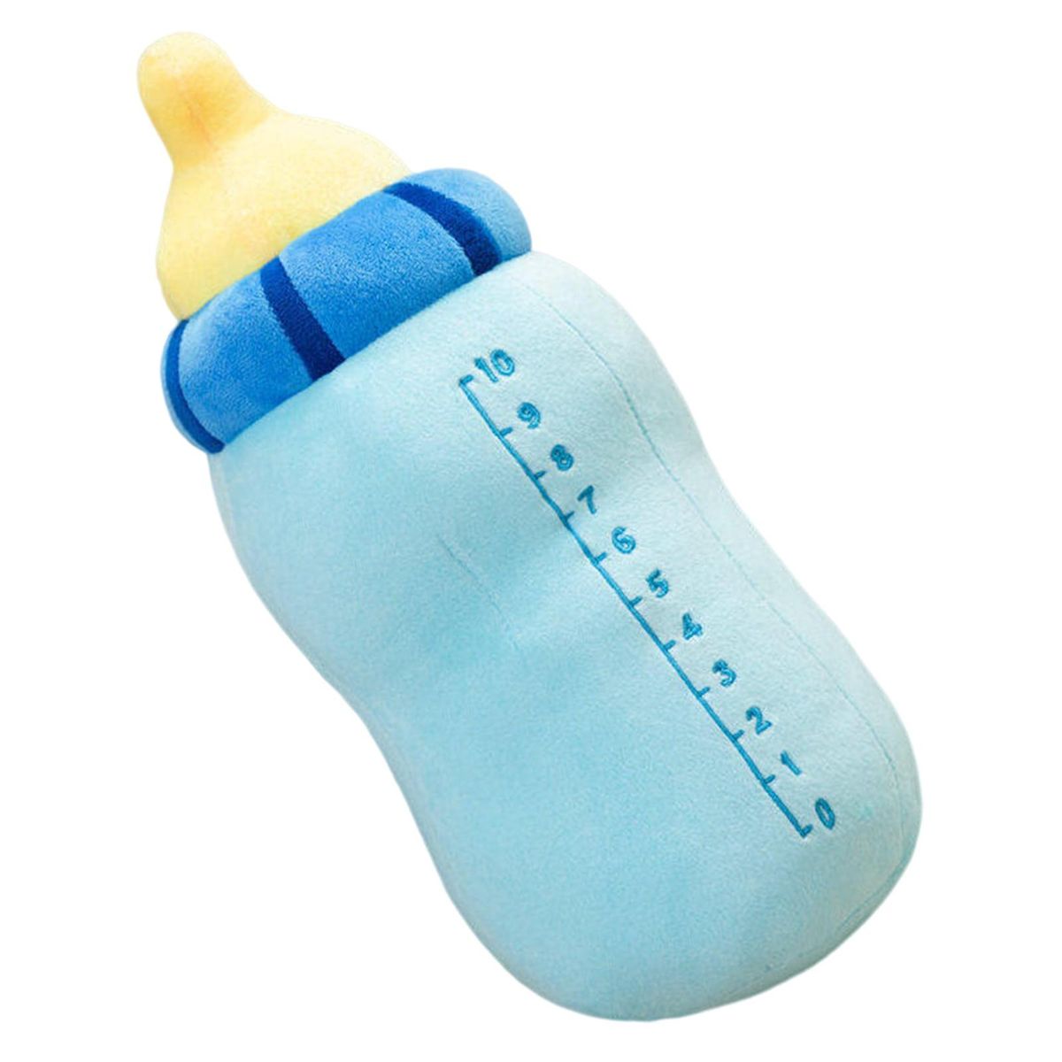 Baby Bottle Doll Milk Bottle Doll Baby Stuffed Pillow Toy Blue