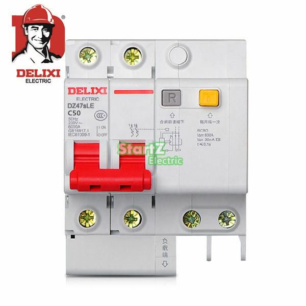 2P DE47LE RCD RCBO Circuit 50A Breaker