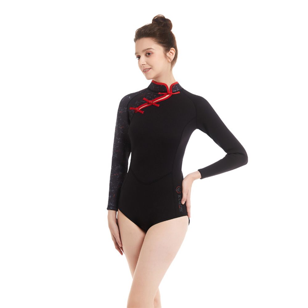 2MM Neoprene One-piece Wetsuit Ladies Bikini Beach Sunscreen Snorkeling Surfing Swimming Warm