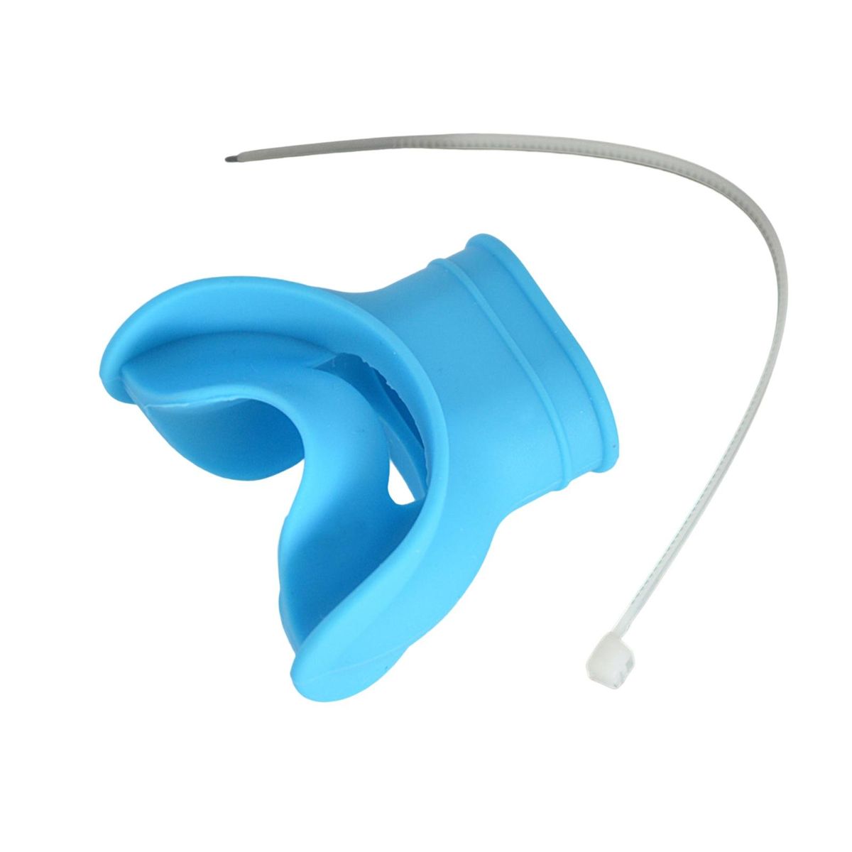 1 Set Breathing Tube Mouthpiece Silicone Scuba Diving Breathing Tube Bite Mouthpiece Sky Blue