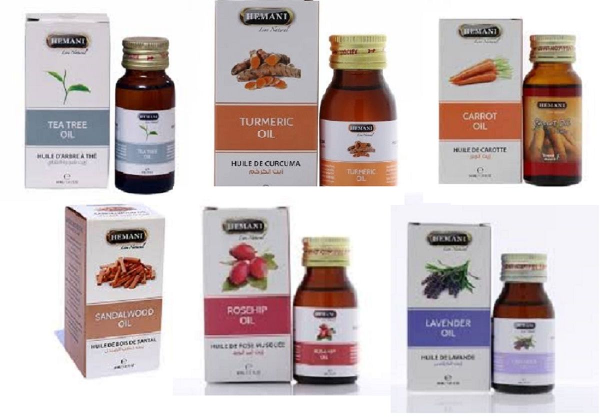 Essential Oil Combo (Tea Tree, Rosehip ,Carrot, Lavender, Sandalwood And Tumeric  1x Each)