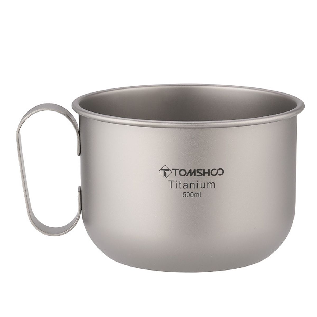 500ml Titanium Cup With Handle Camping Coffee Cup