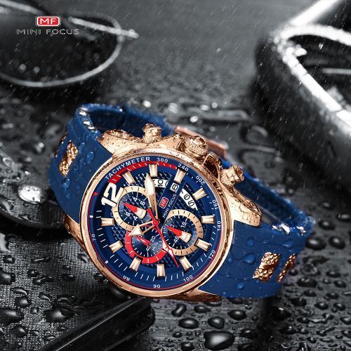 FOCUS Fashion Wrist Watches For Men Silicone Strap 0350
