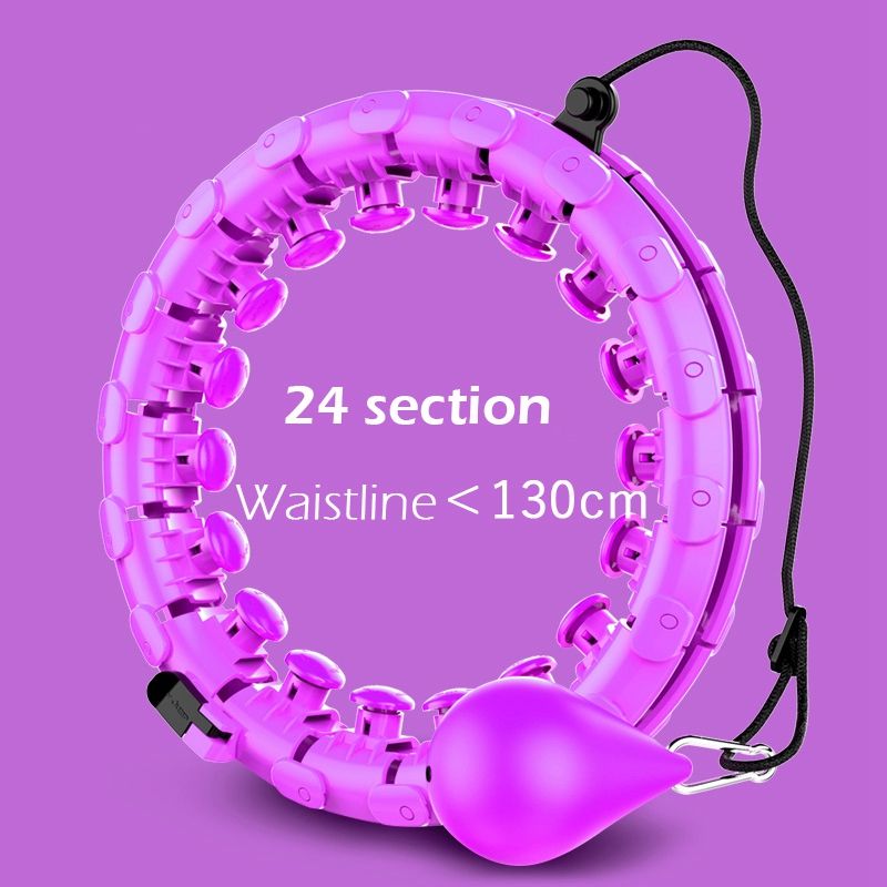 Intelligent Counting Fitness Sport Hoop Smart Sport Hoop Adjustable Thin Waist-Puple24