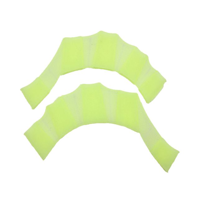 1 Pair Frog Silicone Hand Swimming Training Flippers Swim
