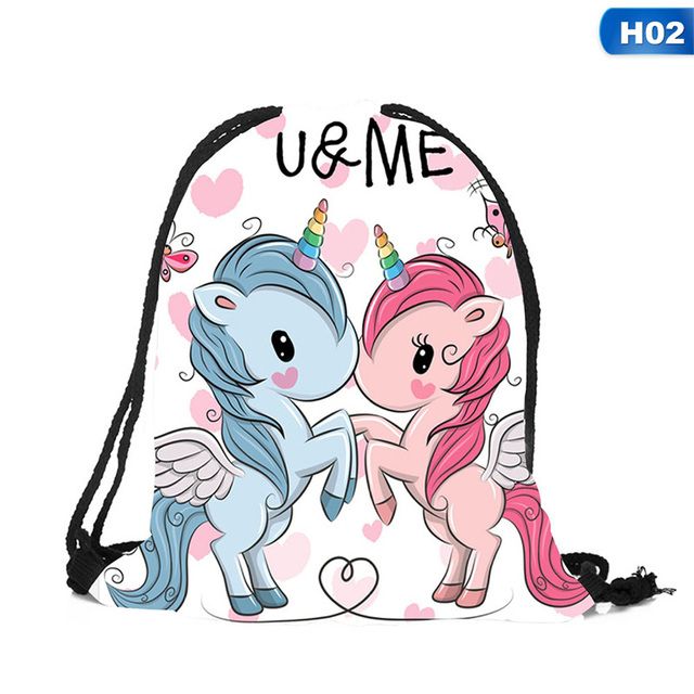 Cute Kid Baby Unicorn Pattern Sport Bags Swimming Bags Gym