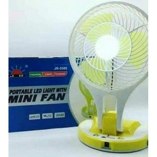 Portable Rechargeable Fan With Led Light