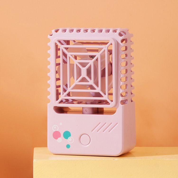 820 Desktop USB Charging Handheld Square Small Fan