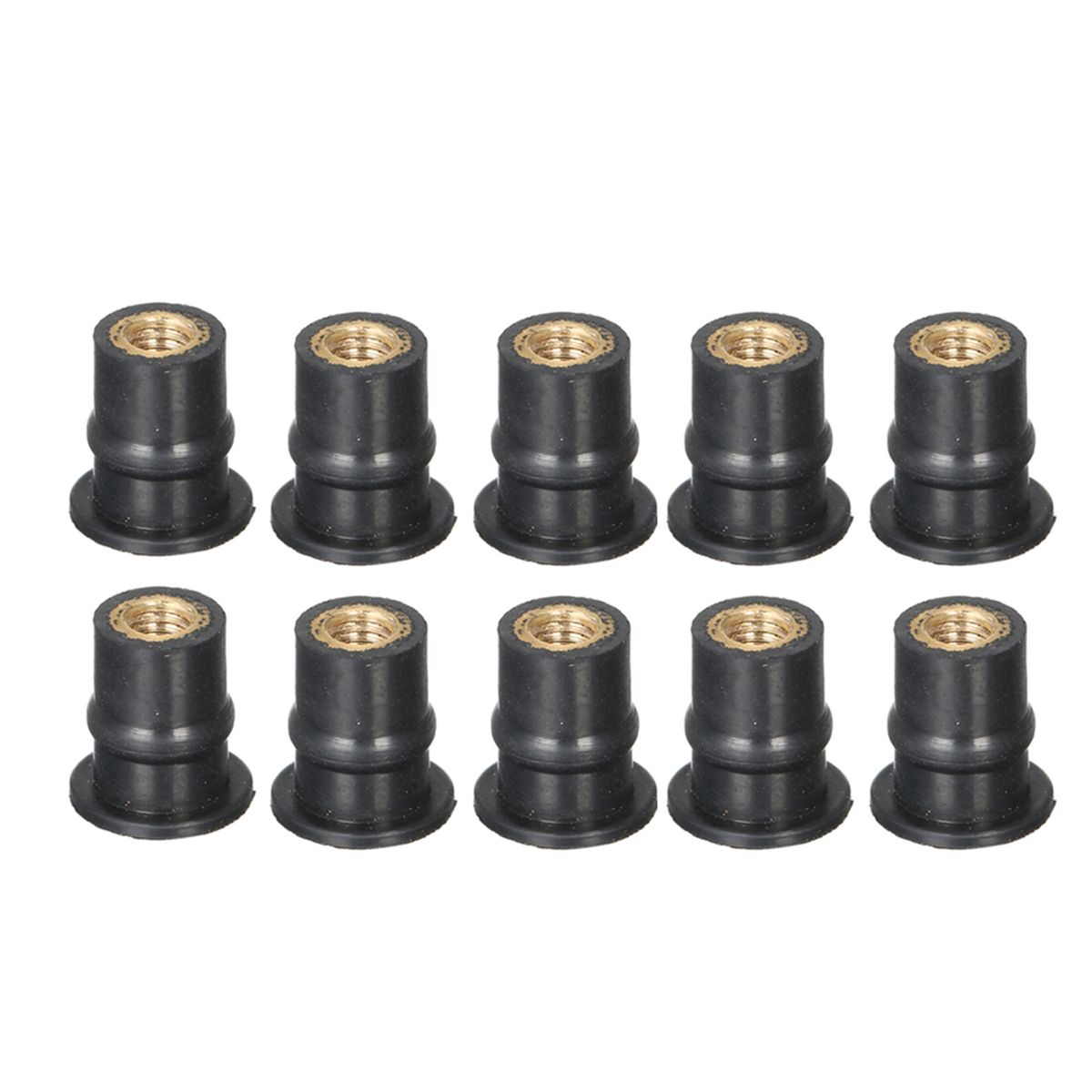 M5 Rubber Well Nuts 5MM Metric Motorcycle Windshield Shaft