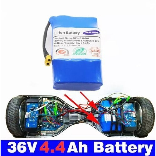 Electric Scooter 18650 Lithium 20A 36v 4400mah Rechargeable Hoverboard Battery
