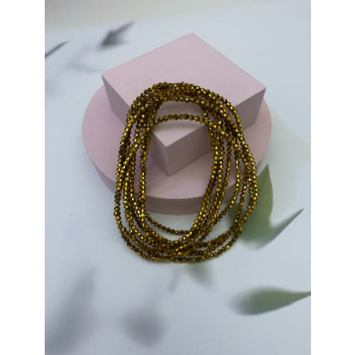 Shiny Waist Beads - Gold