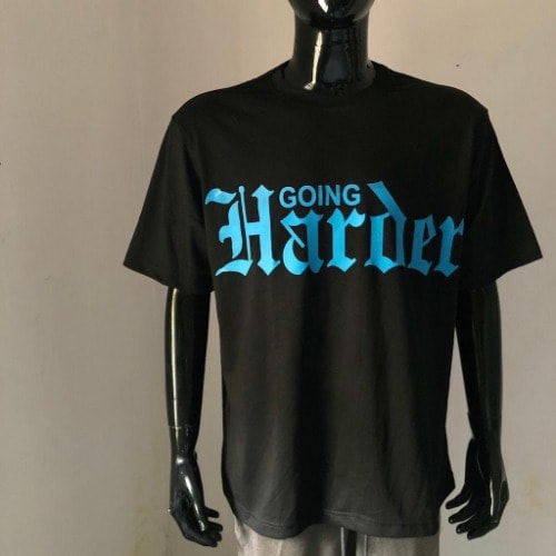 Going Harder Dili Crew Neck T-Shirt -Black