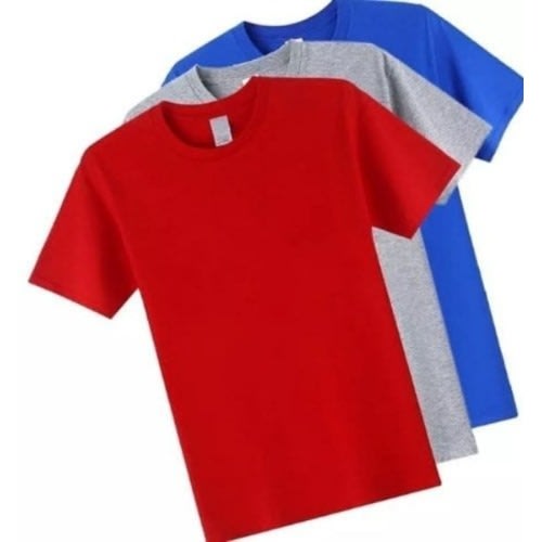 Men 3in1 Plain Round Neck