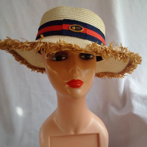 Unisex Niger-delta Fedora Hat With Straw Edges - Beige