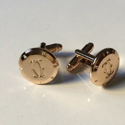 Stylish Men's Cuff Links- Rose Gold