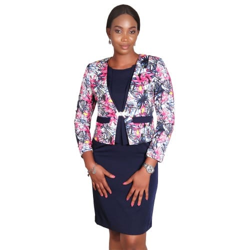 Fashionable Ladies Gown Dress Suit LGJ-4276-Multicolored