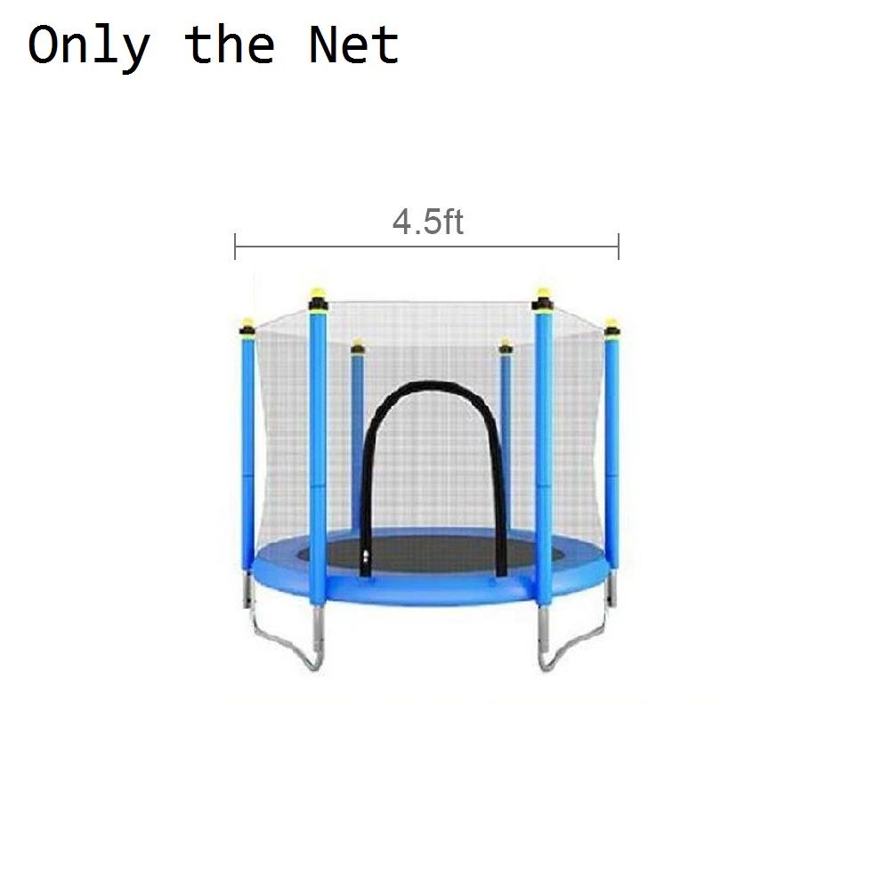 4-8ft Outdoor Trampoline Protective Net For Kid Children Anti-fall Polyethylene-4.5ft