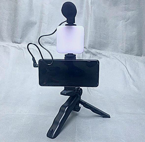 Vlog - Tripod+ Led Fill Light+ Shotgun Microphone+ Phone Holder