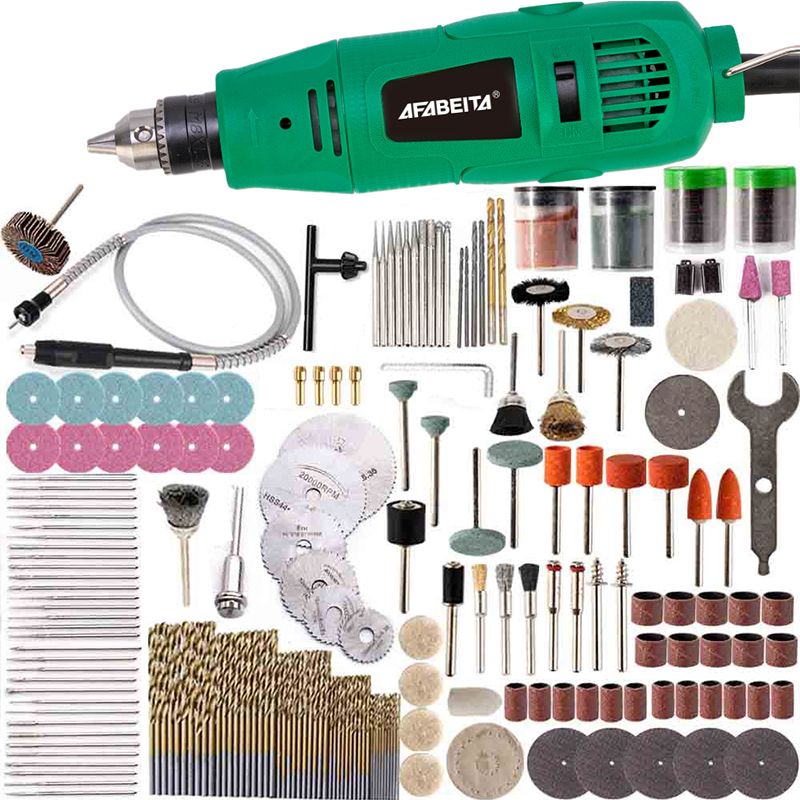 260w Max Power Electric Drill Mini Engraver Mini Engraving Machine Power Tools With Dirll Bits Flexible Shaft Polishing