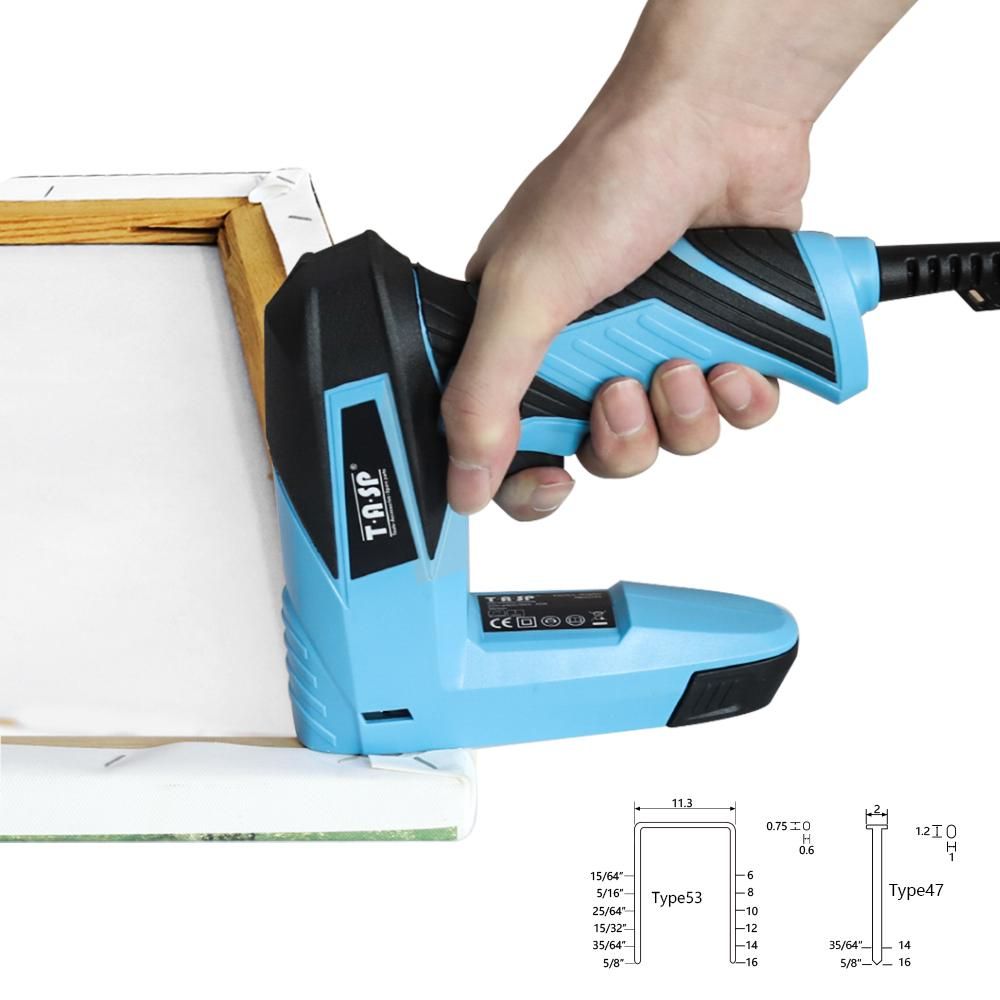 230V 2 in 1 Electric Staple Construction Stapler Nail Tacker for Diyer Home Owners Upy Renovation Power Tools