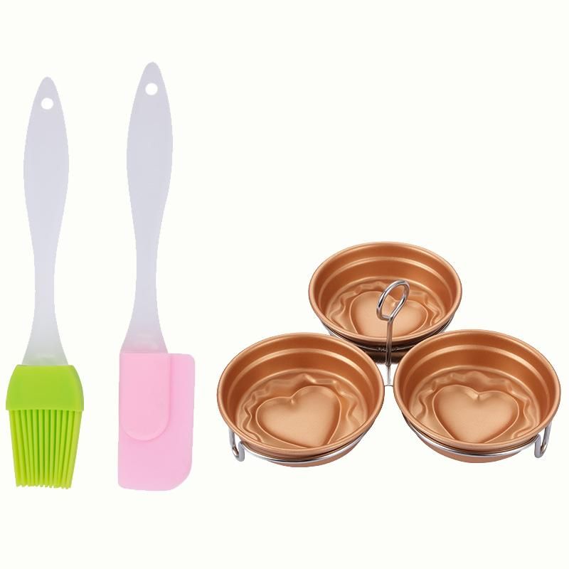 Cute Egg Poacher Stainless Steel Egg Boiler for Kids-Rose