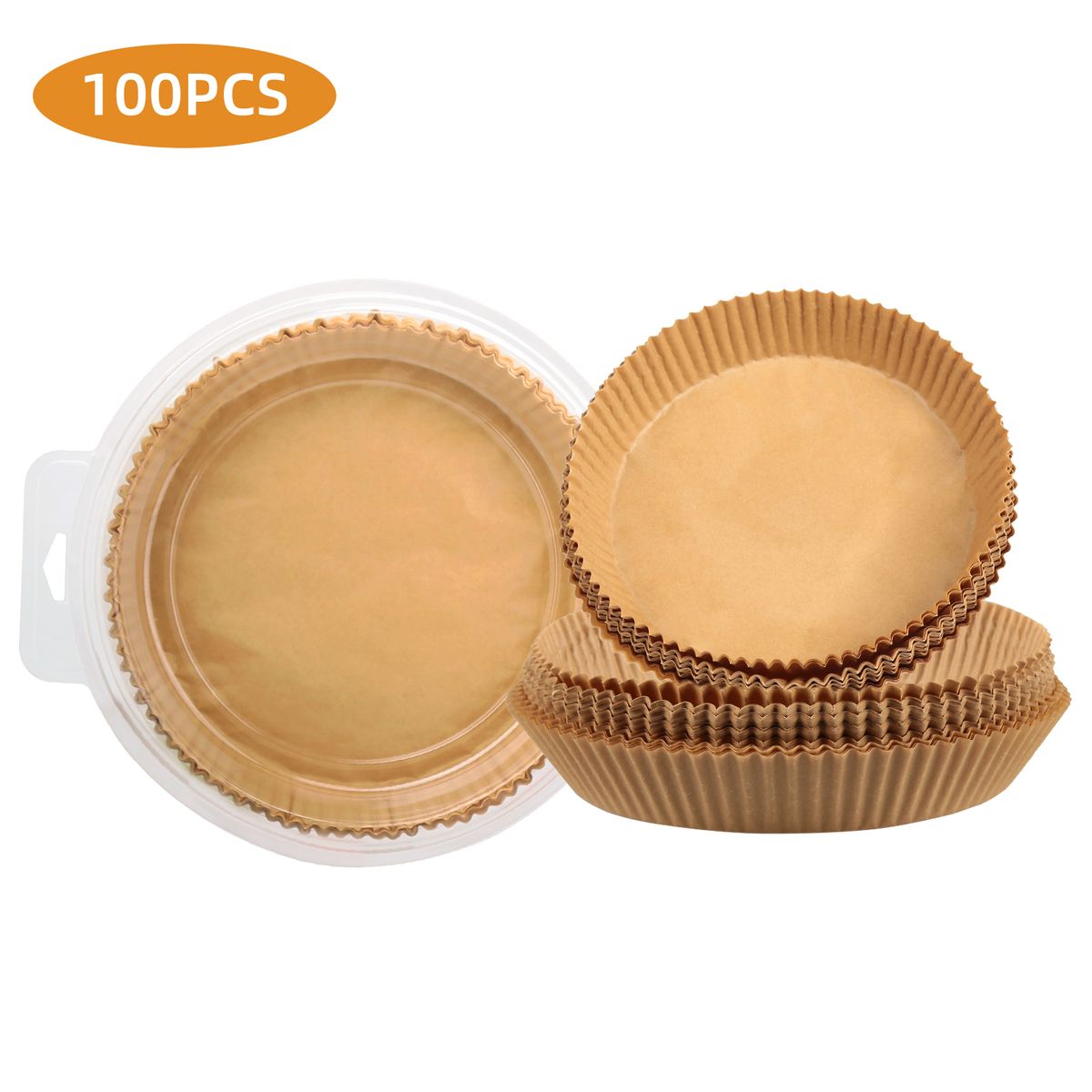 100PCS Fryer Liners Disposable Paper Non-stick Heat