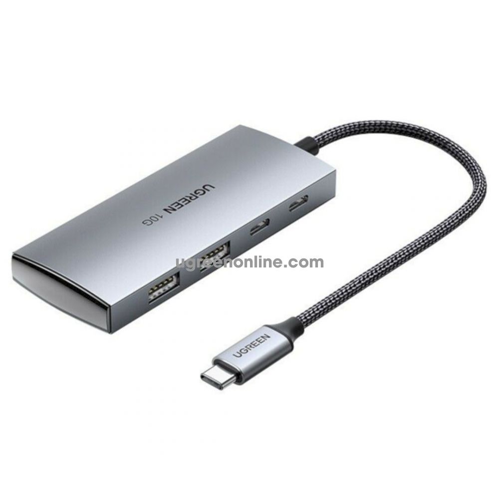 USB-C To 2× USB 3.1+2×USB-C Adapter 10G