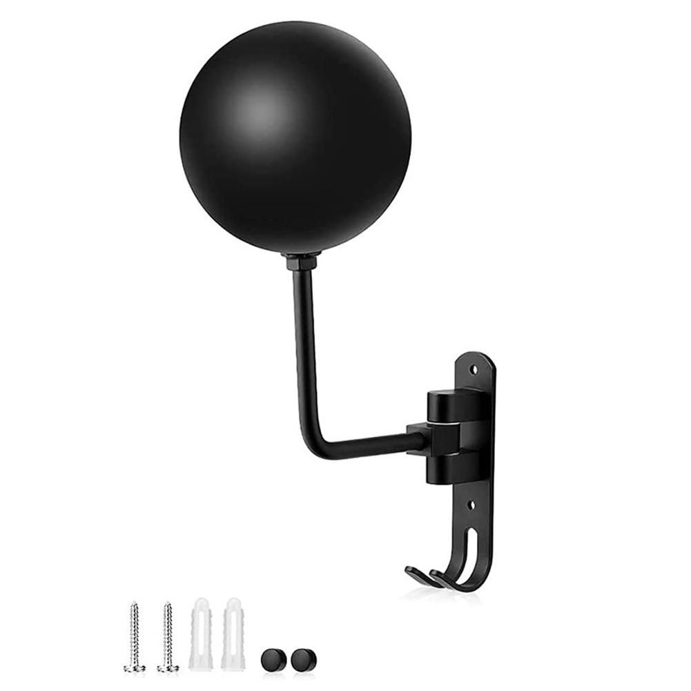 180° Motorcycle Helmet Rack, Rotation Metal Helmet Holder Wall Mount, Helmet Holder Bike with 2 Hooks Helmet Hanger,1